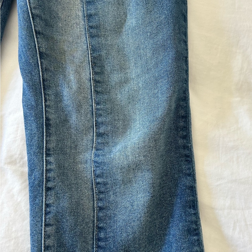 DL1961 Jeans Blue Patti Straight Patchwork High Rise Vintage Ankle - Picture 6 of 6